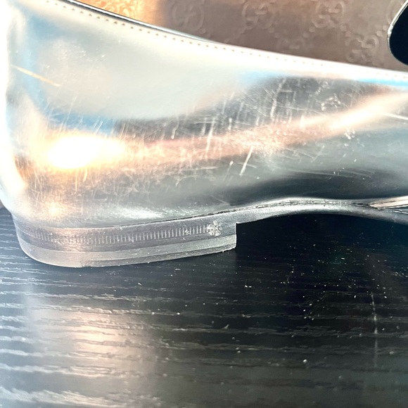 Gucci Metalic Silver Horsebit Argento Loafer - Picture 4 of 9